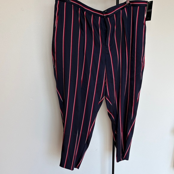 Women’s Striped Navy Pants - Picture 1 of 3